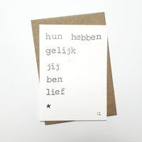 Hun hebben gelijk, jij ben lief ;-)