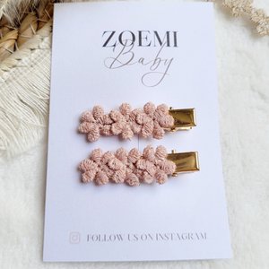 Haarspangen | Kleine Blumen | Weiß oder Rosa