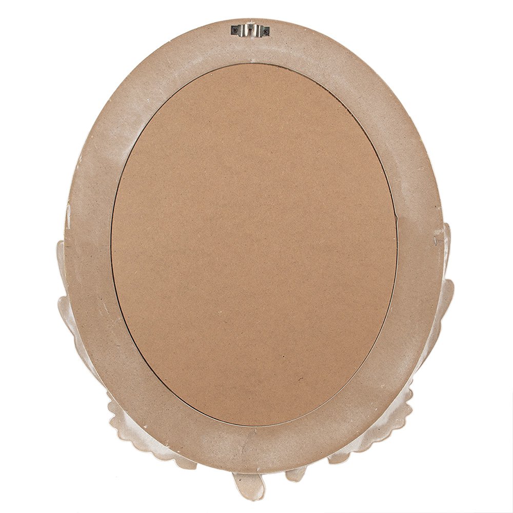 Spiegel 50x5x60 cm Wit MDF Wandspiegel