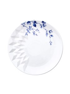 Blue Fold Breakfast Plate