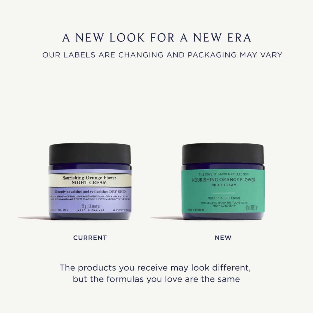 Neal's Yard Remedies - Odżywczy krem ​​na noc z kwiatami pomarańczy - 50 gr