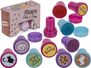 Stamps, Cats and Dogs, 2,5 cm.