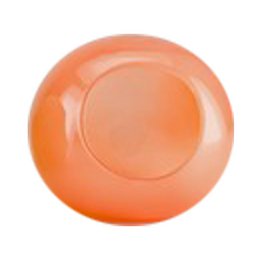  Peach colored round ball vase, smooth ceramic, modern minimalist decorative sphere design