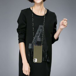 Lunso - Bagcover med ledning - iPhone 11 - Army Green