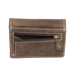 Cartera Mujer Mini Buffalo Leather - Cartera Mujer Extra Pequeña En 3 Colores Buffalo Leather