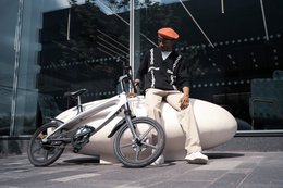 La Cruzaa Pedal assist Bluetooth Bicicletta elettrica Solarbeam Yellow
