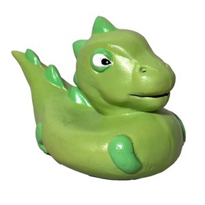 Natural rubber bath toy dinosaur