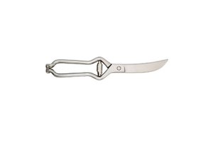 Roestvrije keukenschaar 24,5 cm - 0,25 kg - Volledig geproduceerd in S / S van hoge kwaliteit, met elliptische veer, sluiting en centrale pin Ook in S / S / Het kan worden gewassen in een vaatwasser en naar de autoclaaf worden gebracht voor desinfect