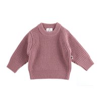 Knitted Wool Baby Sweater - Merino Wool - Haze