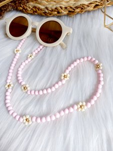 Sunglasses cord Daisy kids light pink
