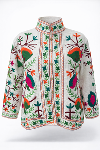 HS Cotton Jacket - In 5 Colors - With Buttons - Leaf Design