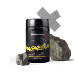 Magnesium supplement in 120 capsules. Supports muscle function and energy production.