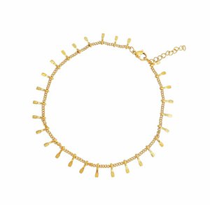 Stainless Steel Trendy Anklet - Gold