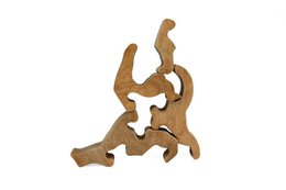 Puzzle en bois chat