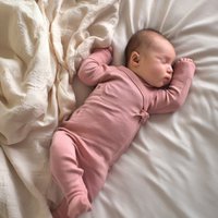 Wollen boxpakje / kruippakje – Merinowol - Misty Rose