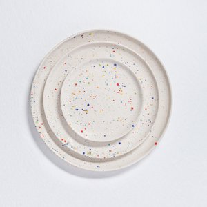 New Party Bread Plate 17cm White