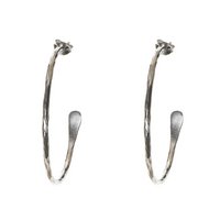 Plated Essentials Large Hoops Silver