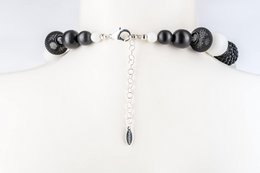 Collier Stephisimo "Bollywood", Noir et Blanc