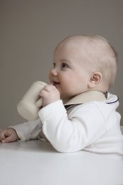 Sippy Cup in silicone - Beige ostrica