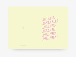Grußkarte / Always Friends