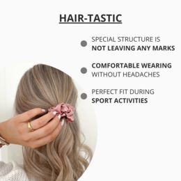 Seiden-Scrunchie Schwarz – Bellody® elegante Seide & starker Halt (1 Stück)