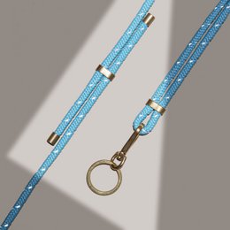 LANYARD NØGLEHOLDER (TURKIS REFLECT)