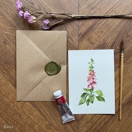 Greeting Card - Foxglove
