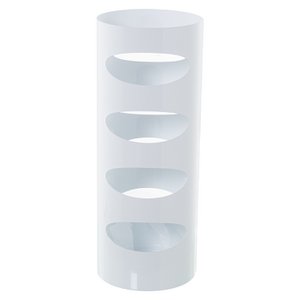 ROUND WHITE METAL UMBRELLA STAND _°19X49CM LL83574