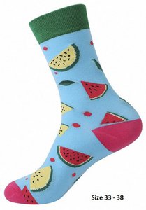 S-C3.2 SOK15 Socken Wassermelone Größe 33 - 38 Für Kinder