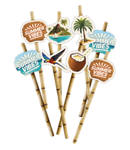 Papieren rietjes - Zomer vibes