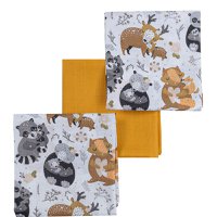 Musline diapers Lisek 3 pcs.