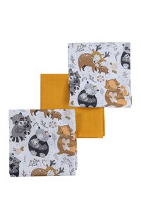 Musline diapers Lisek 3 pcs.