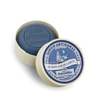 Marine scent exfoliating soap in wooden box 100g