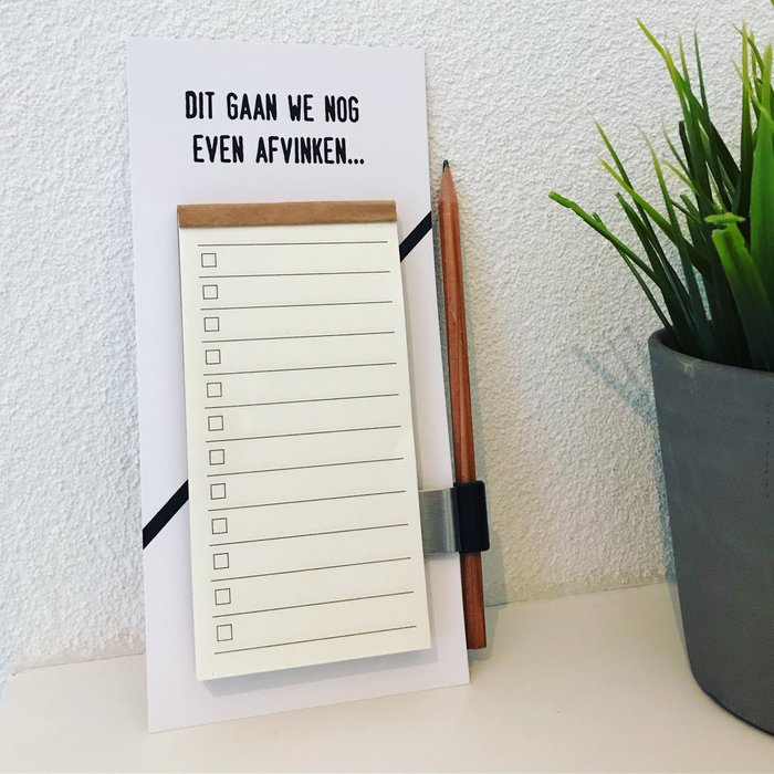Afvinklijstjes / To-do boekjes