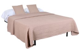  Mauve polyester bedspread, 240x260 cm, 100 g.