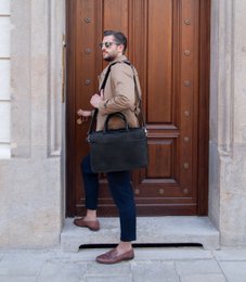 Laptoptaske NAOS Midnight sort