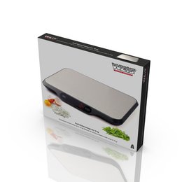 Professional kitchen scales up to 15 kg with stainless steel surface