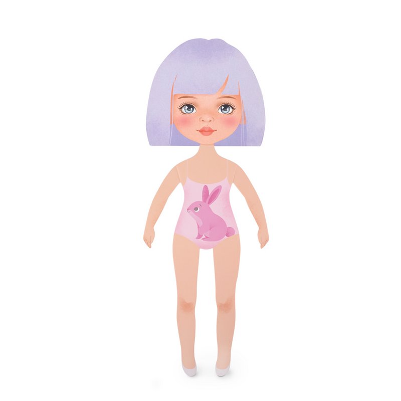 Soft toy, Sweet Sister - Clothing set: Purple Sweater (35cm)