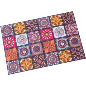 POLYESTER DEURMAT MET MOZAÏEK PVC RUG 40X60X1CM LL63312