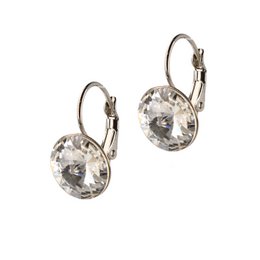 Classic Disc Earhangers - Rhodium