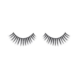 Long, dramatic false eyelashes with a bold, striking appearance. Suitable for creating an intense, glamorous eye makeup look.