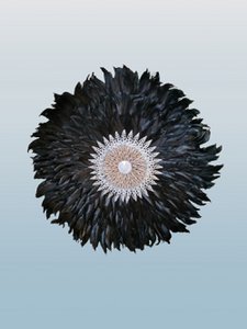 Juju Hat Federdekoration schwarz. VD 03