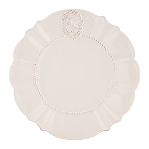 Dinner plate Ø 27 cm white porcelain eating board