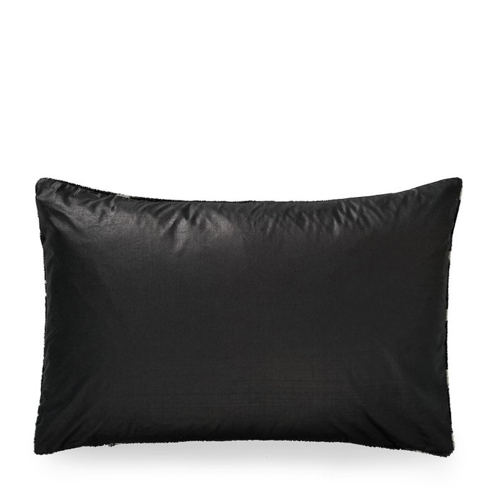 ikat Kussen fluweel zwart wit