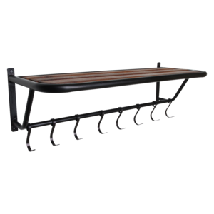 Factory wandkapstok met hoedenplank