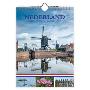 0002 Netherlands WEEKnote calendar Watermill 2027