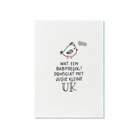 Ansichtkaart | Wat een babygeluk!