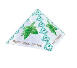 Organic peppermint tea in a box of 50 tea bags. The box features a green leaf design and the text "Bistrotea" and "Organic Soothing Peppermint".