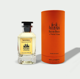  Eau de parfum by Dr. Angeli Milan, 100 ml bottle, amber-colored liquid, glass bottle with label.