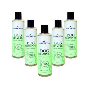 5x Natuurlijke Hondenshampoo - Aloë Vera & Bergamot